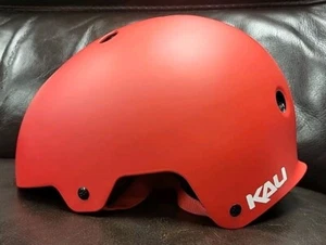 Kali Protectives Maha Kali Cycling Skate Helmet Solid Red Size Large - Picture 1 of 7