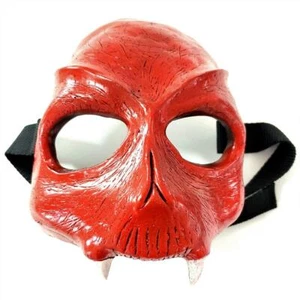 Tote Kopfrequisiten HALLOWEEN HORROR Maske - realistische Harz ""Rotes Biest"" Vampirmaske - Bild 1 von 4