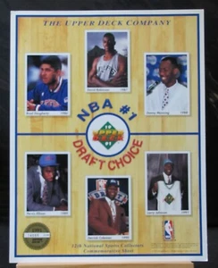 91 UPPER DECK NBA DRAFT # 1 DRAFT CHOICE COMMERATIVE SHEET - Picture 1 of 1