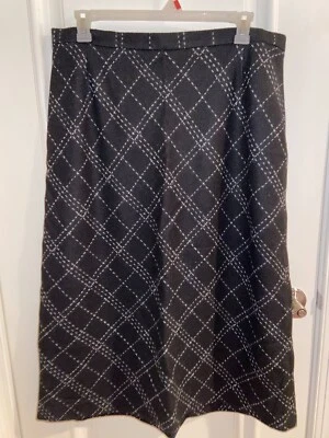 Saia de lã feminina dana buchman tamanho 20 - Imagem 1 de 4