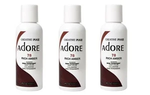 BL Adore Semi-Permanent Haircolor #078 Rich Amber 4oz X 3 Counts - Picture 1 of 1