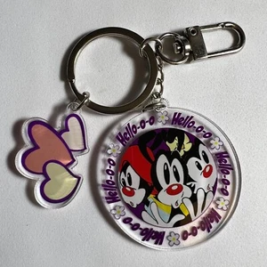 Animaniacs Keyring NEW GIFT Acrylic Characters Purple Keychain Retro 90s Cartoon - Picture 1 of 3