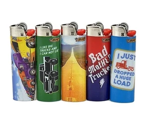 5 X Large Bic Lighters Maxi multi color Cigarette Lighters. FREE SHIPPING - Picture 1 of 9