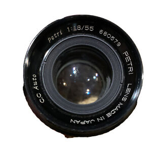 Petri C.C Auto 55mm f1.8/55 680579 Mount Vintage Prime Lens in Great Condition