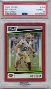 2022 Punktzahl #169 Nick Bosa San Francisco 49ers PSA 10 POP 1 - Bild 1 von 1