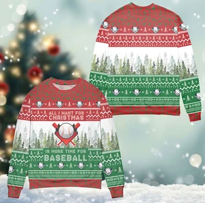 Maglione More Time For Baseball Brutto Natale - Foto 1 di 4