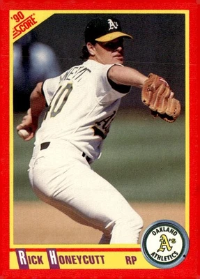 1990 Score #317 Rick Honeycutt - Image 1 of 2