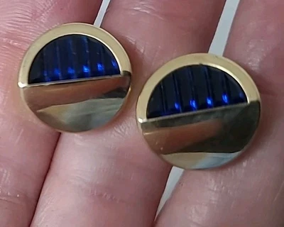 Gemelos vintage para hombre: EE. UU. 1/20 12K llenos de oro gran diseño (Kreisler) Foto 1 de 4