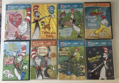 8 DVD Lot - The Cat in the Hat Knows a Lot About That+ Best Of + Green Eggs& Ham - Image 1 of 4