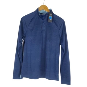 NEW RHONE Mens Clubhouse Long Sleeve Pullover Sz S Navy Blue Lightweight Relaxed - Picture 1 of 14