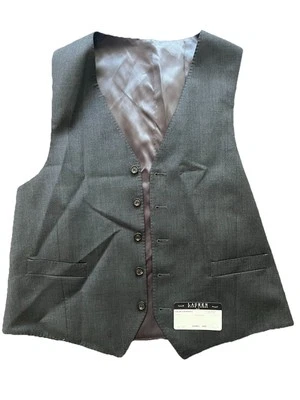 Novo Colete Fino Lauren Ralph Lauren 42 Regular, Cinza Médio 5 Botões 100% Lã Novo com etiquetas - Imagem 1 de 3