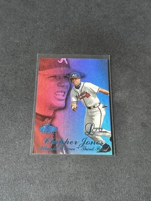 Chipper Jones 1998 Flair Showcase Legacy Collection fila 3 #10 066/100 Foto 1 de 2