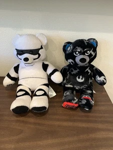 2 Build A Bear Star Wars Bear Pies Reversibles Orejas Luz/Lado Oscuro BAB Storm Tro - Imagen 1 de 4