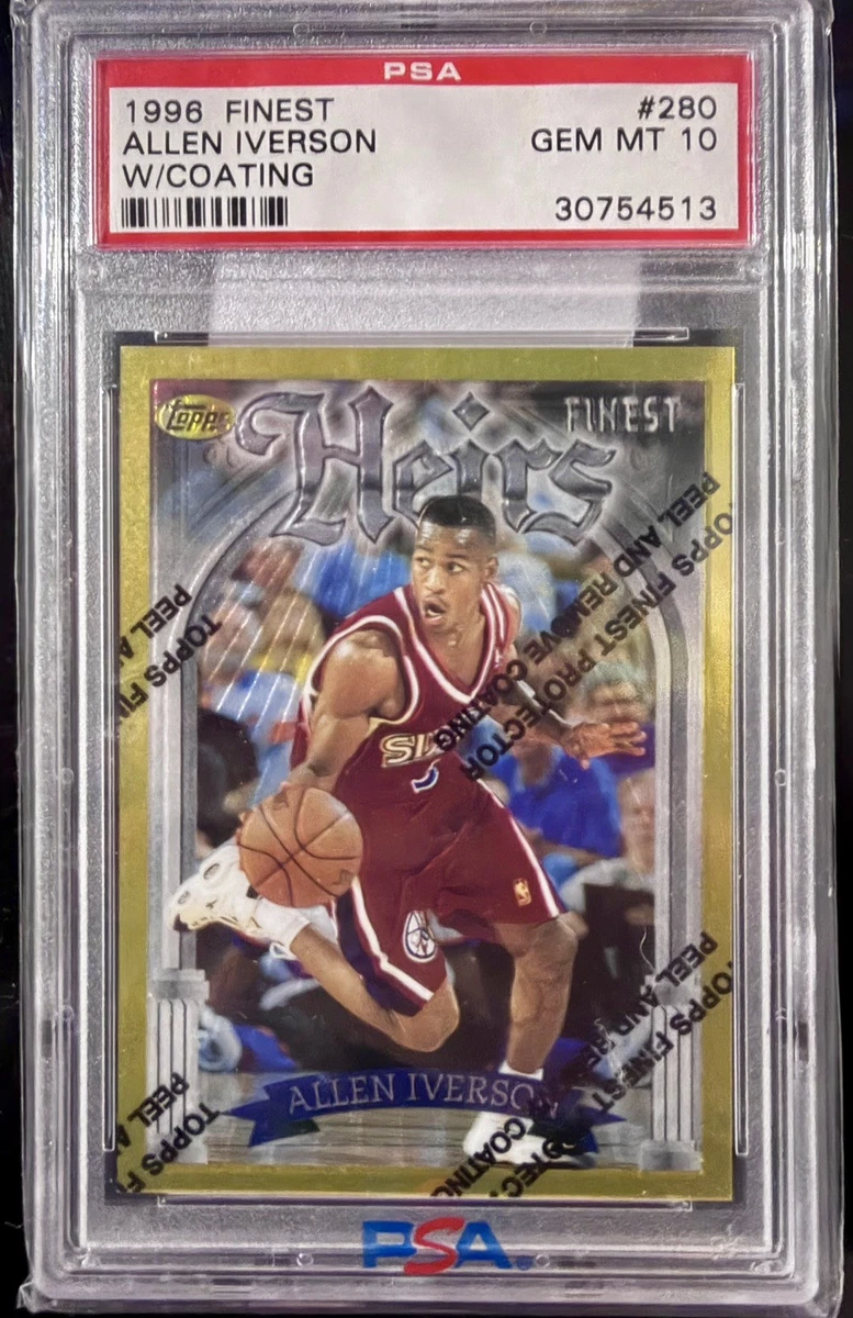 その他 Allen Iverson rc auto topps Allen Iverson Basketball Grade 10 Rookie Sports Trading Cards