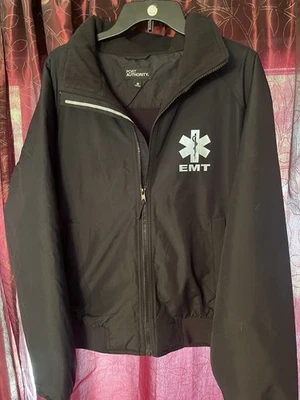 EMT economy jacket, REFLECTIVE logo fleece lining Emergency Medical. MEDIUM - Image 1 of 4