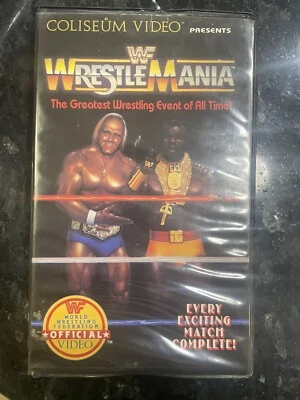 WWF WrestleMania 1 VHS Coliseum 1985 Hulk Hogan Mr. T  Andre The Giant WWE Card - Image 1 of 4