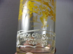 Vintage Davy Crockett Indian Fighter Glas Premium - Bild 1 von 8