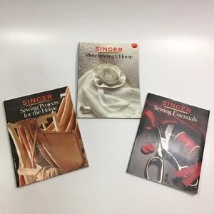 Lot of 3 Singer Home Sewing Books - Essentials, Projects for the Home and More - Picture 1 of 7
