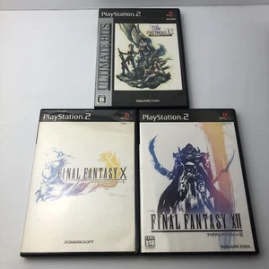 Final Fantasy X-2 + XII + X Ps2 Japanese Game Bundle Ntsc I - Picture 1 of 3