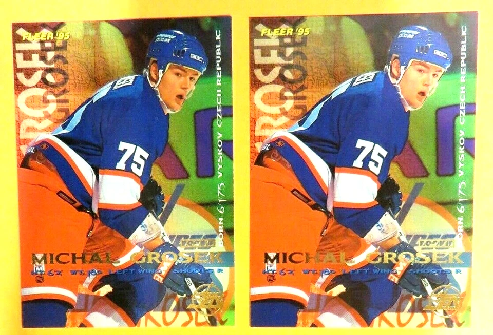 2 - 1995 Fleer, Winnipeg Jets - MICHAL GROSEK - Image 1 of 1