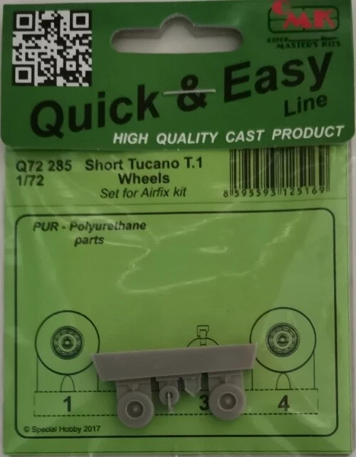 MW22 CMK Q72285 TUCANO T.1 – WHEELS SET / FOR AIRFIX KIT 1/72 ZUBEHÖR