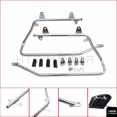 铬鞍袋支撑转换支架套件适用于Harley Heritage Softail 84-1 — 第 1/4 张图片