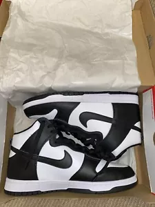 Nike Dunk High Black White Men's UK 9 - BRAND NEW - Picture 1 of 6