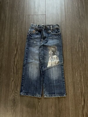 Vintage Rare Makaveli Branded Jeans Kids Size 5 Tupac Shakur Hip Hop Rap 90s Y2K - Image 1 of 4