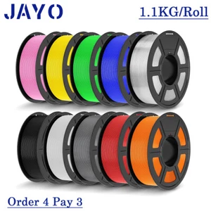 【Buy 4 Pay 3】JAYO PLA Classic PLA+ PETG SILK 1.75mm 3D Printer Filament 1.1KG - Picture 1 of 231
