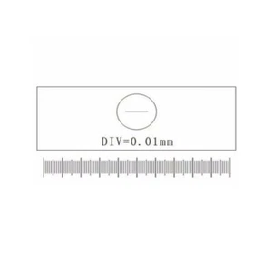 DIV=0.01mm Stage Graticules Microscope Stage Micrometer Calibration Ruler Slide - Picture 1 of 6