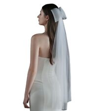 Wedding Bridal Veil Multi Layer with Big Bowknot Decoration for Brides