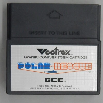 VECTREX original vintage POLAR RESCUE cart GCE 1983 game RARE submarine !!! - Image 1 of 4