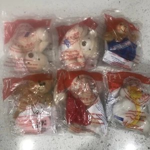 MacDonalds Build-A-Bear Happy Meal Toys 6 Bears - Picture 1 of 7