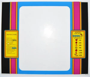 MS PACMAN Cabaret "MINI" Glas Monitor Blende - Siebdruck - PA EXKLUSIV! - Bild 1 von 1