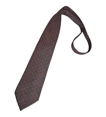 BATTISTONI Blue/Orange Geometric 100% Silk LUXURY Men's Tie ITALY Foto 1 de 4