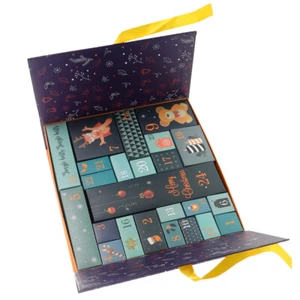 Countdown Calendar Box Mother Clear Ornaments Christmas Candy Bag - Picture 1 of 12