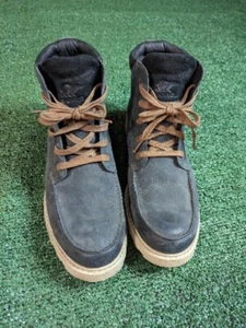Men's Sorel Madson II Waterproof Moc Toe Boots Sz 10 Coal Leather NM 3851-048 - Picture 1 of 8