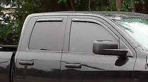 2009-2018 Dodge 1500 Quad Cab Smoked Vent Visors Brand Stampede 6251-2 - Image 1 of 1