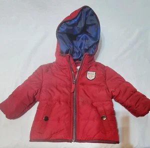 Carter's Kids Classic & Unique Red / Blue Rescue Insulated Hooded Coat 6 - 9 mo - Picture 1 of 5