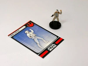 Star Wars Miniatures Rebels & Imperials Rebel Captain S2/6 w/card - Picture 1 of 2