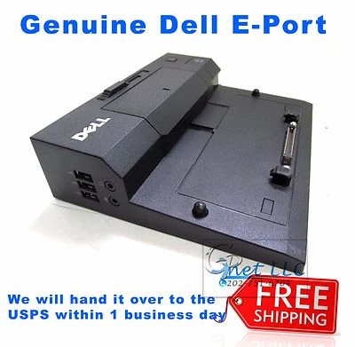 Dell Latitude E Port Docking Station PR03X E6330,E6400,E6410,E6420,E6430 E5400 - Image 1 of 2