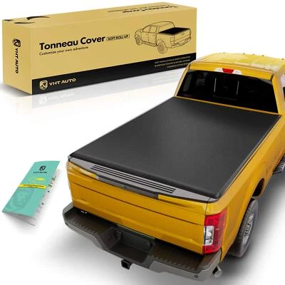 Cubierta Tonneau suave enrollable de 6,5 ft para camioneta Ford F-150 F150 2004-2022 Foto 1 de 4