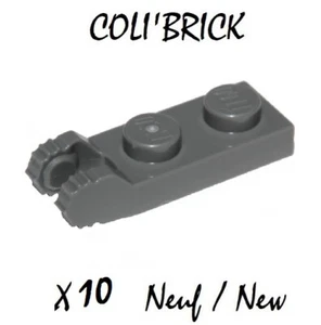 Lego 54657 - 10x Charnières / hinge plate 1x2 - Dark Bluish Gray - NEW Neuf - Picture 1 of 1