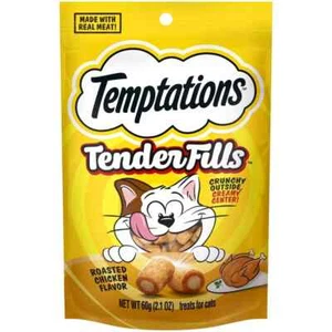 Temptation Roasted Chicken cat treats 2.1 OZ (2 PACK) FAST FREE SHIP - Picture 1 of 3