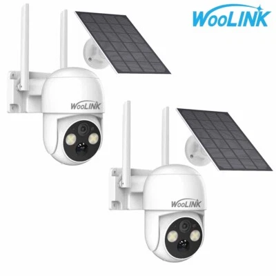 2PK Batería Solar Cámara 4MP HD Exterior WiFi Sistema de Cámara de Seguridad Hogar Inteligente Foto 1 de 4
