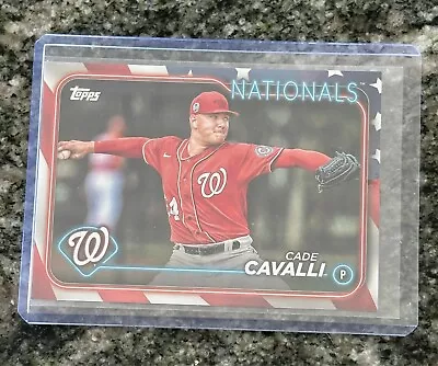 CADE CAVALLI 2024 Topps Update Independence Day Border #US126 21/76 - Image 1 of 2