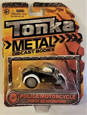 Tonka Metal Diecast Bodies Police Motorcycle First Responders - Image 1 of 3