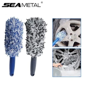 SEAMETAL Car Wheel Tire Rim Cleaning Brush, Plush, Portable, for Detailing Care - Picture 1 of 8