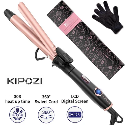 25mm Profi Lockenstab Pro Curl Keramik Turmalin Beschichtung Haarglätteisen LCD - Bild 1 von 4