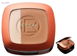 L'OREAL Paris Glam Bronze Pressed Powder Duo # 102 BRUNETTE HARMONY - Picture 1 of 2